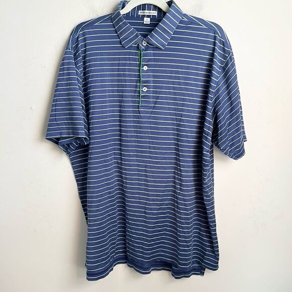 Peter Millar Striped Men’s Polo Golf Shirt XL - Picture 1 of 8